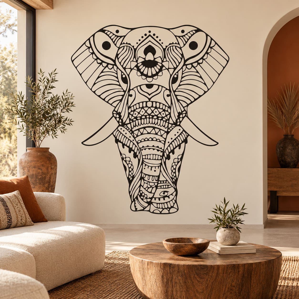 Autocollant Mural Éléphant Adulte