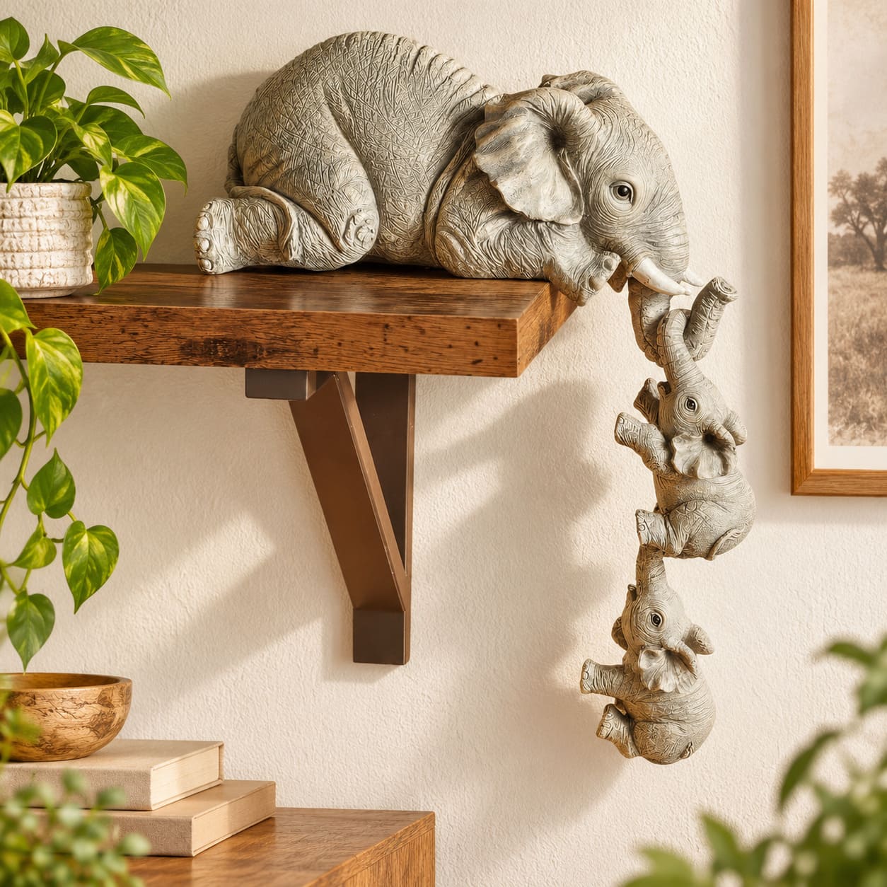 Figurines Famille d’Éléphants – Unis à Vie