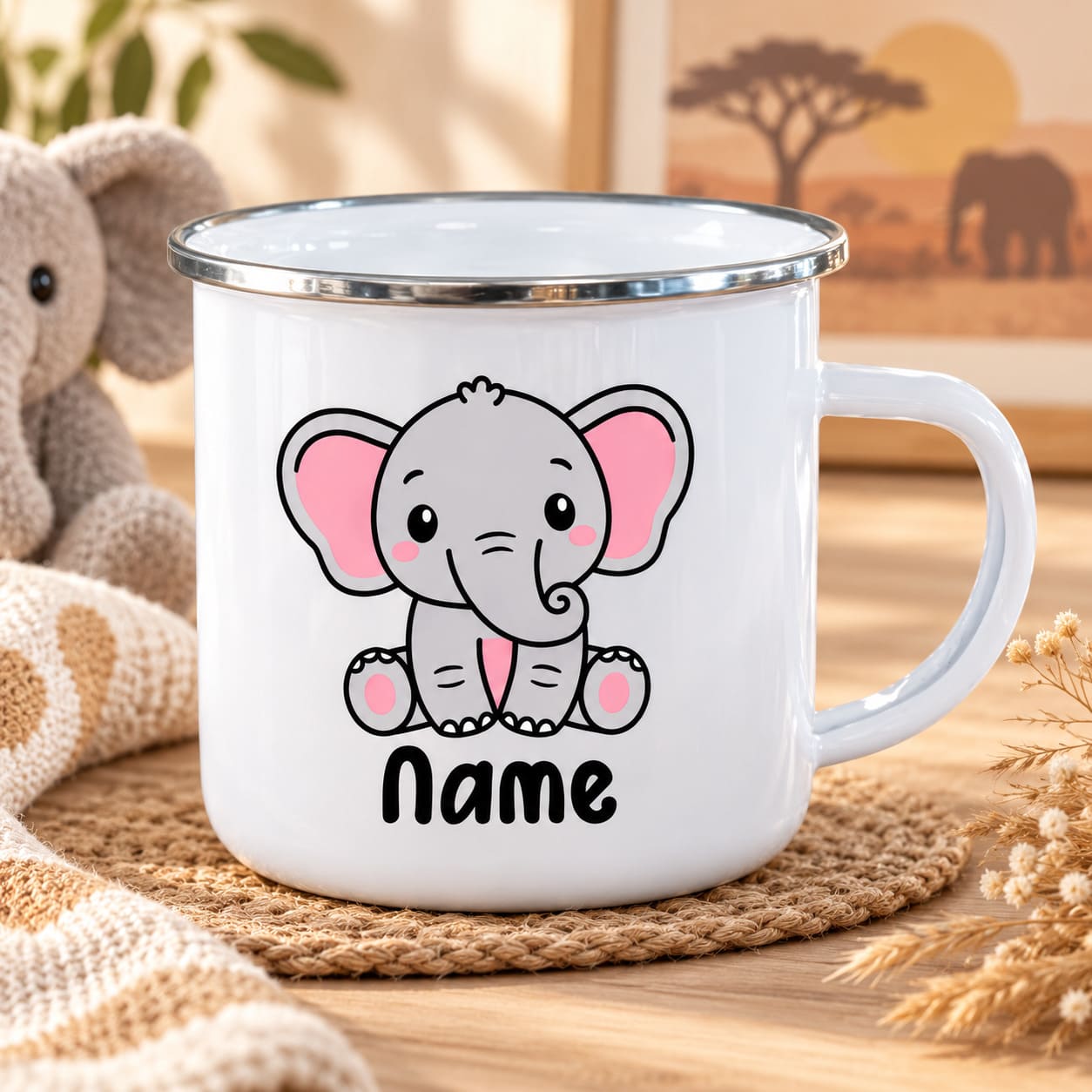Mug Éléphant Personnalisé Enfant