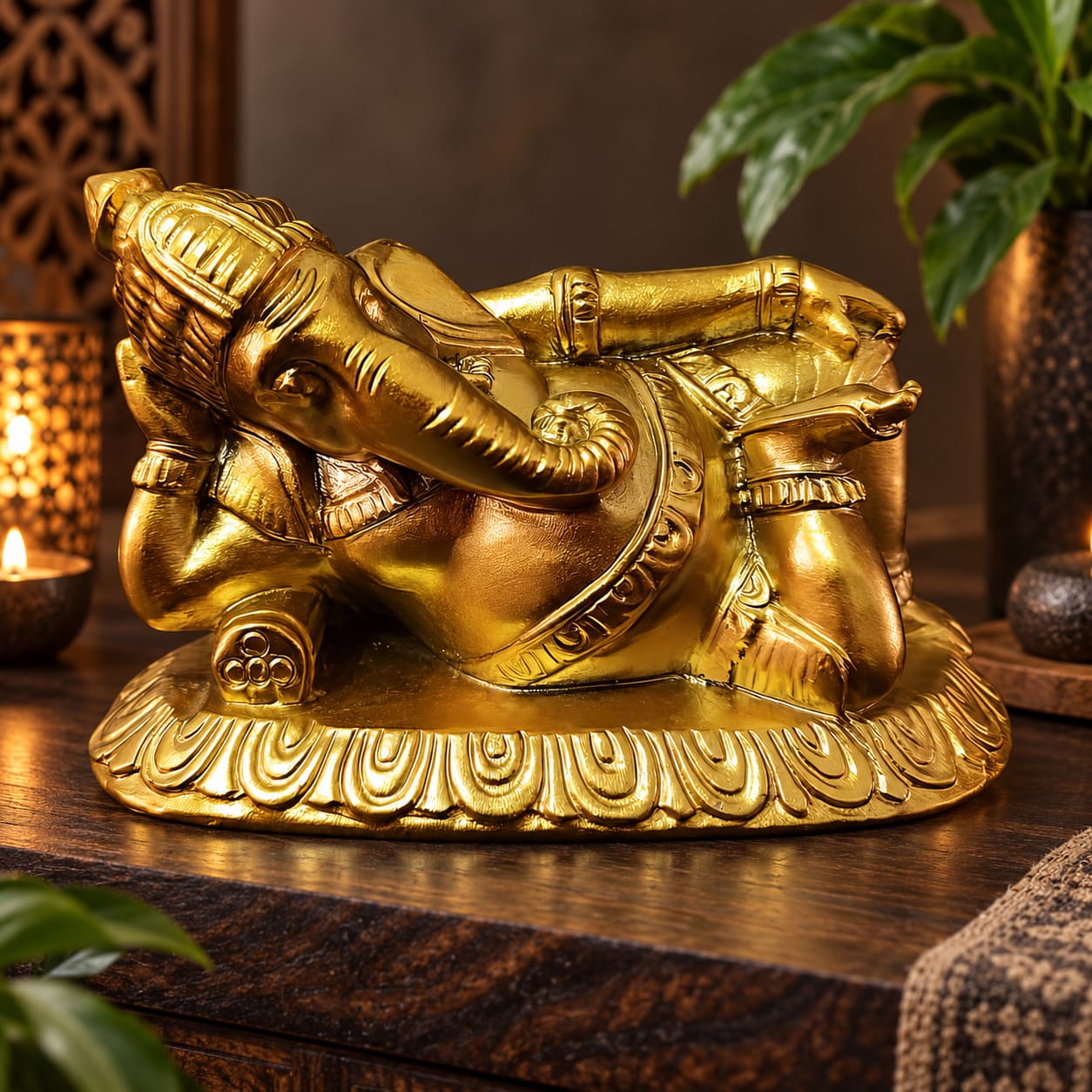 Statue Éléphant d’Inde – Ganesh Allongé