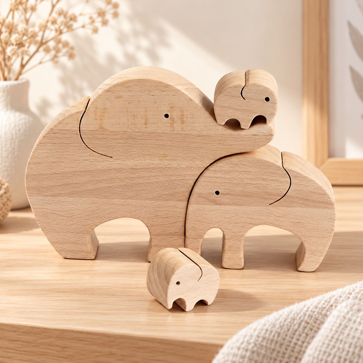 Statuette Éléphant Minimaliste Mignon