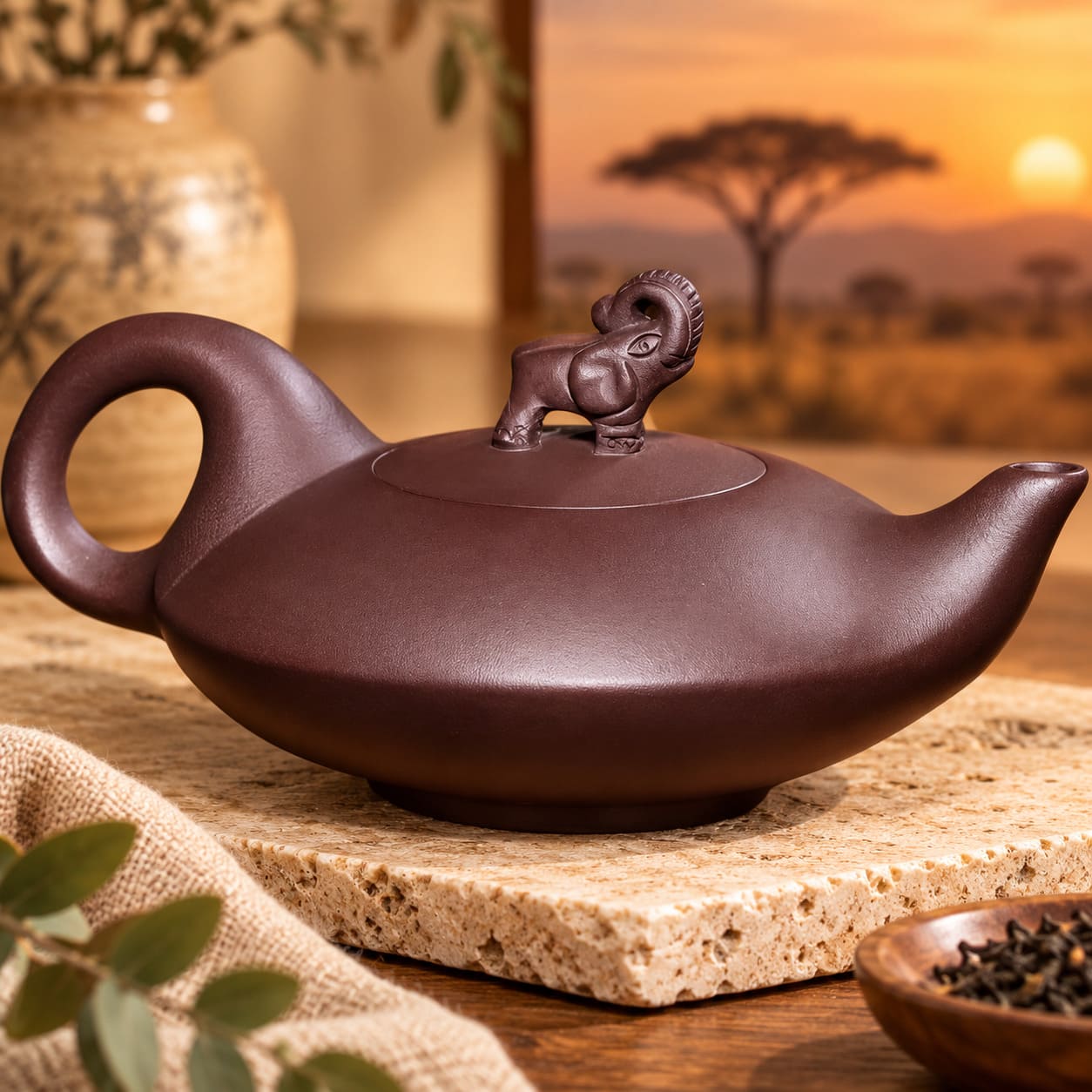 Théière Japonaise Vintage Éléphant