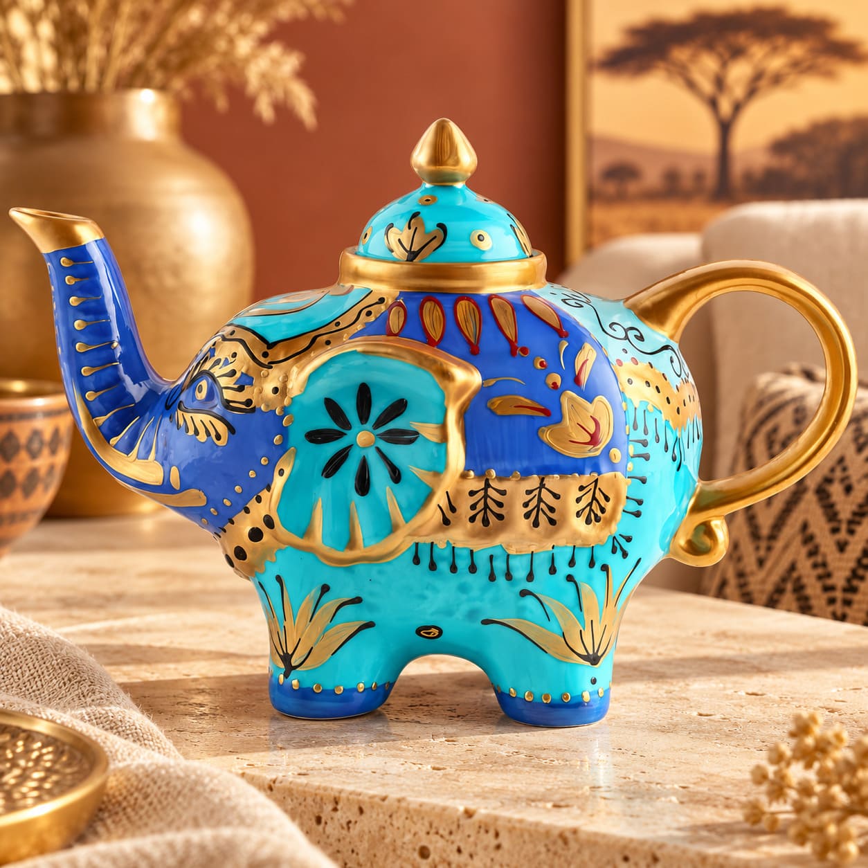 Théière en Forme d'Éléphant Fantaisie