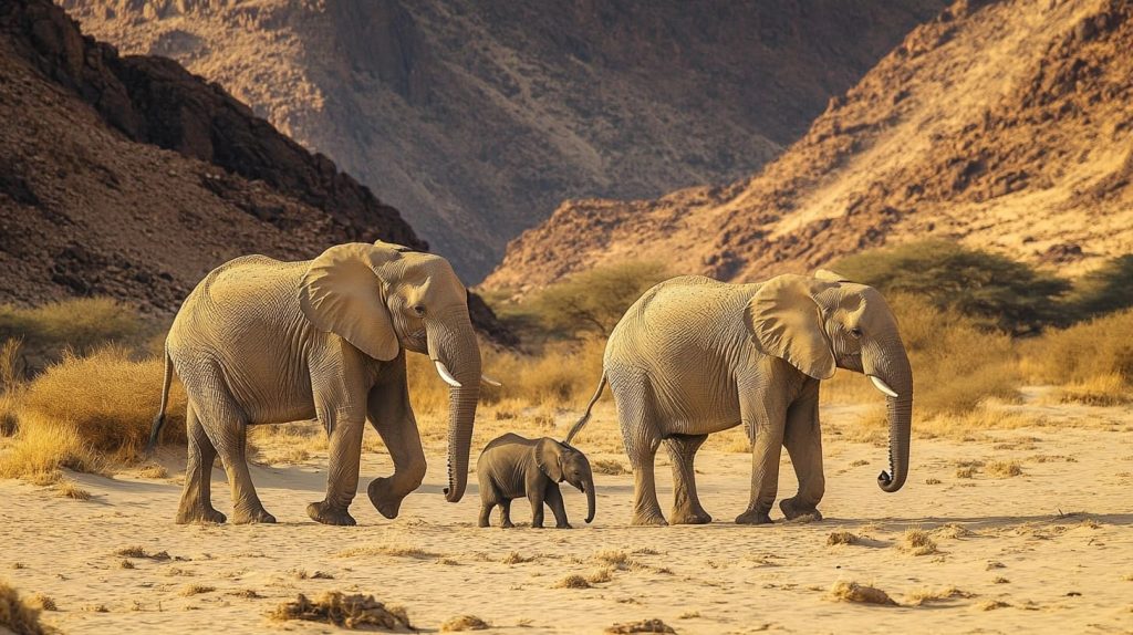 Les Éléphants du Désert de Namibie | Voyage Éléphant